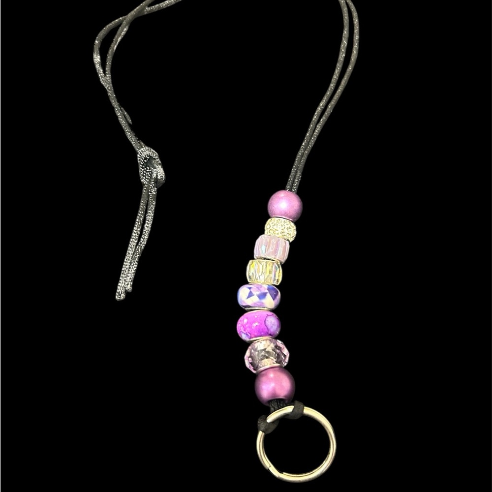 Elegant Beaded Badge Holder/Eyeglass Holder